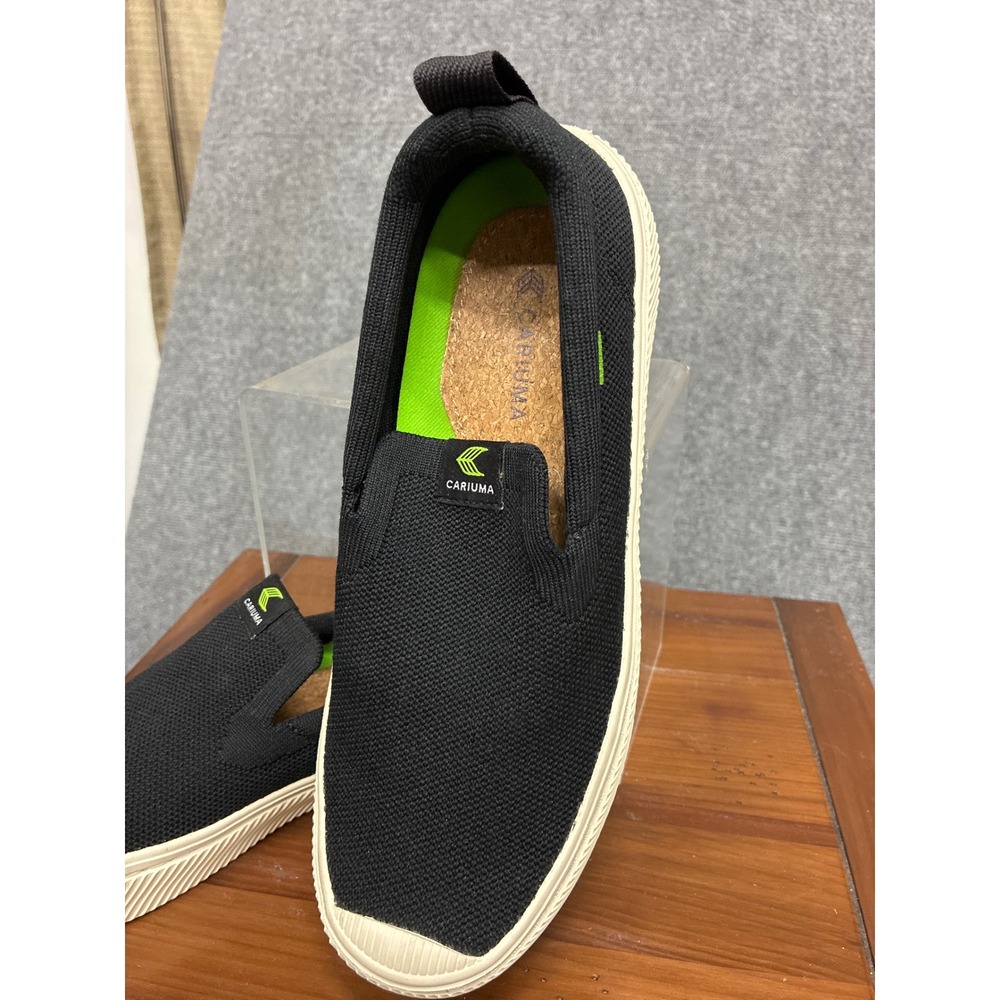 Bamboo Cariuma Slip On Black Bamboo Knit Sneakers Mens 7 Womens 8.5 300708B01W